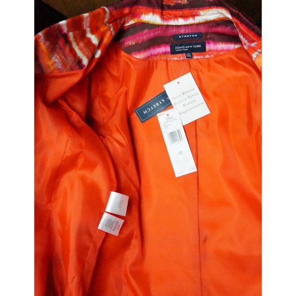 Jones New York Blazer, Watercolor Stripes - Picture 6 of 6